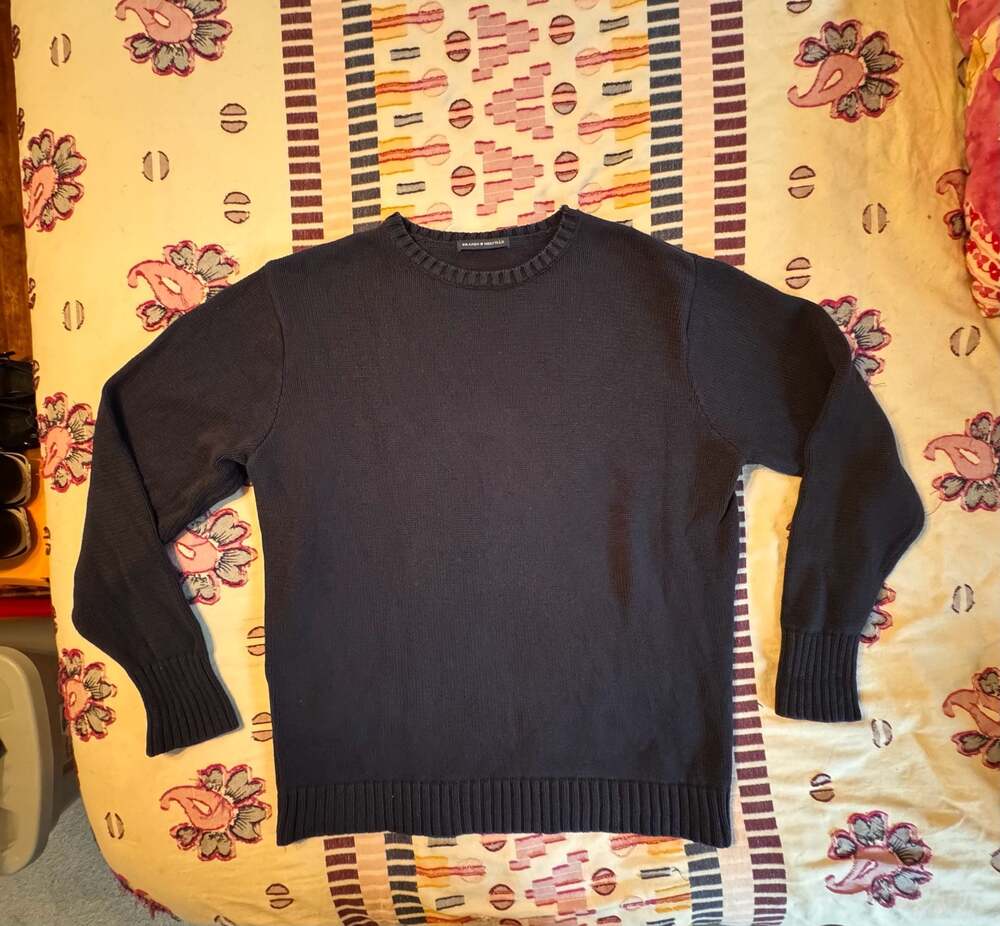 Brandy Melville Men’s Cotton Knit Sweater Minimalist Quiet Luxury Streetwear